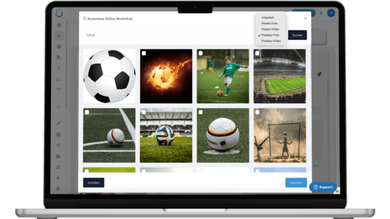 Social Poster Erfahrungen- Notebookansicht Stockphotos