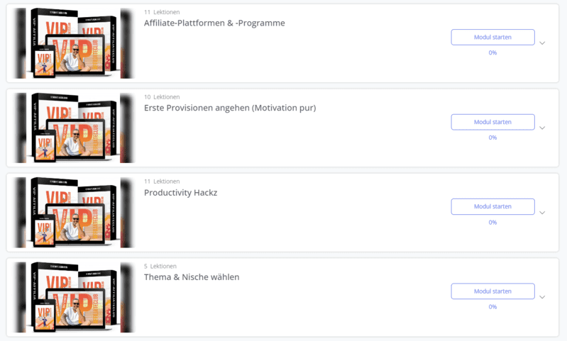 VIP Affiliate Club 5.0 Erfahrungen - Module 5-8