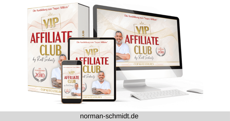 VIP Affiliate Club 5.0 Erfahrungen - Der VIP Affiliate Club des Affiliatekönigs Ralf Schmitz wurde zum 14. ten Jubiläum komplett neu überarbeitet und erscheint in Version 5.0
