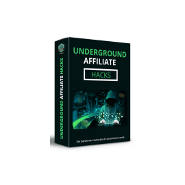 Affiliate Marketing Komplettpaket | Inhalt: Underground Affiliate Hacks
